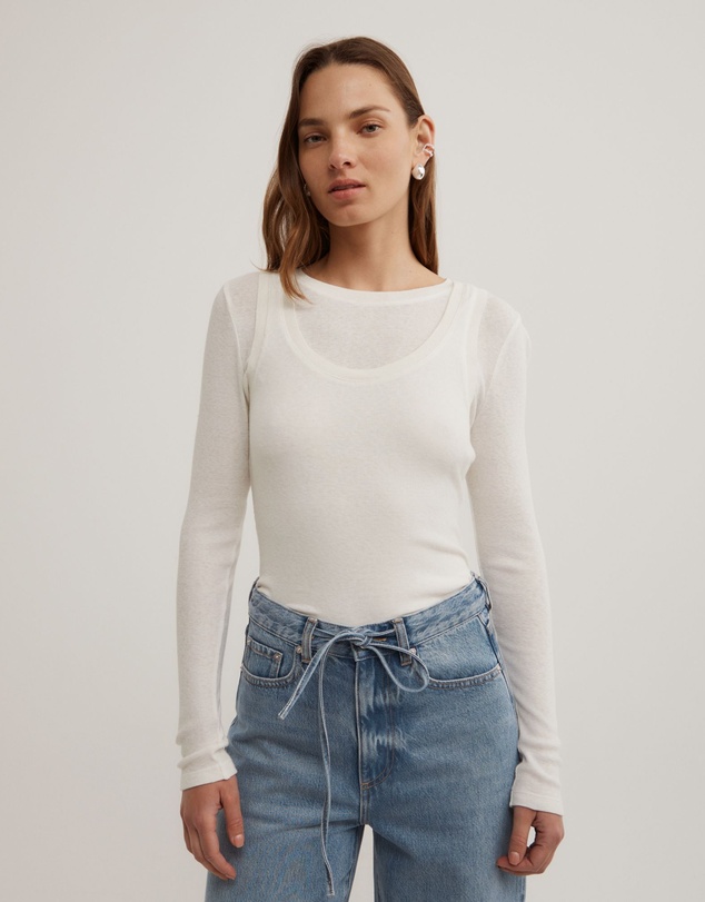 Witchery - Long Sleeve Overlay Top