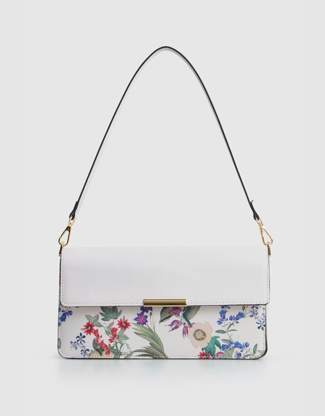 Laura Jones - Floral Flap Shoulder Bag