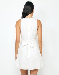 AERE - Mysa Linen Mini Dress