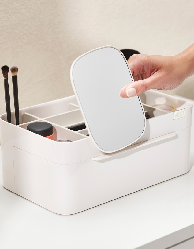 Joseph Joseph - Viva Large Cosmetic Organiser with Removable Mirror (Shell)