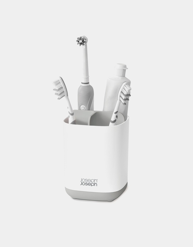 Joseph Joseph - EasyStore™ Small Toothbrush Caddy (Grey/White)