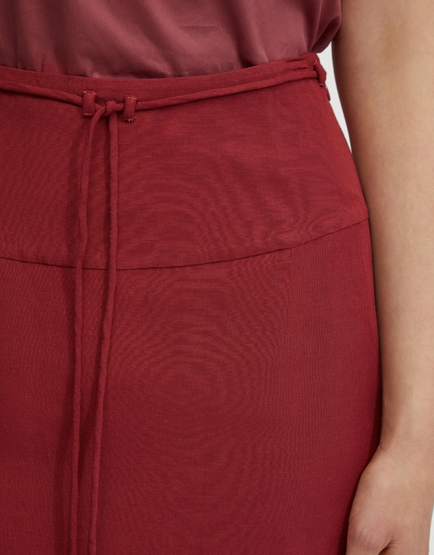 Oxford - Rose Linen Blend Skirt