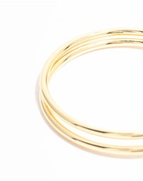 Lovisa - Gold Plated Layered Rondell Bangle
