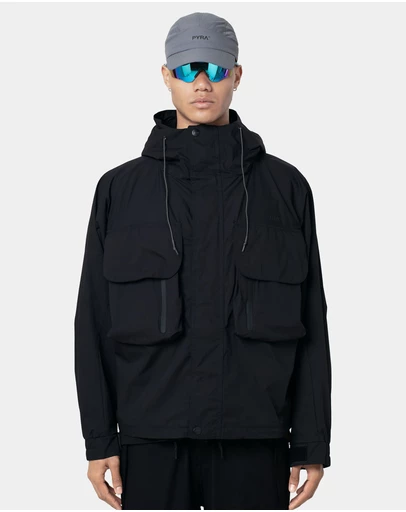 PYRA - CARGO SHELL JACKET- BLACK