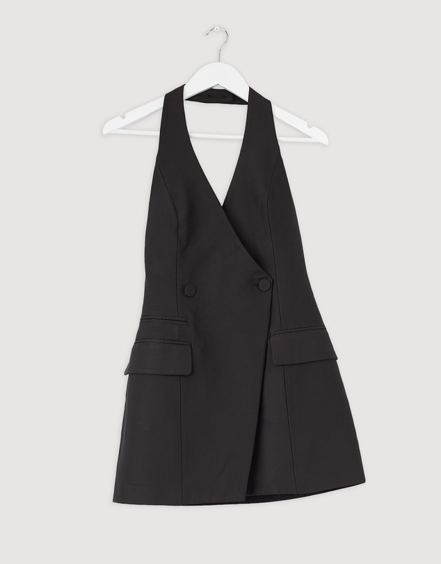 Revibe - Repaired Shona Joy Otis Tailored Wrap Mini Dress - AU 8