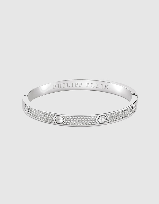 Philipp Plein - PLEIN CUFF Silver-Tone Bracelet