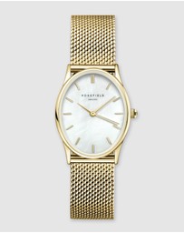 Rosefield - The Oval - Gold Tone Mesh Band