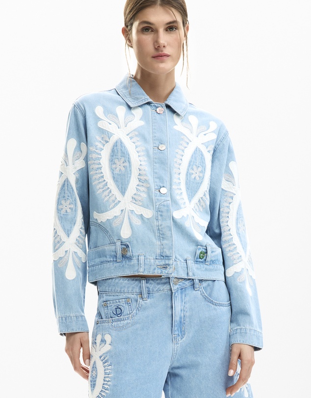 Desigual - Reversible jacket with embroidery