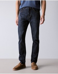 Trenery - Slim Mid Wash Jean in Ink Blue