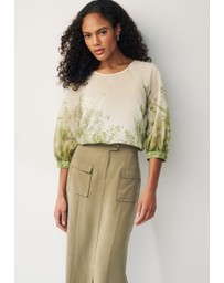 NEXT - Sheer Puff Sleeve Blouse