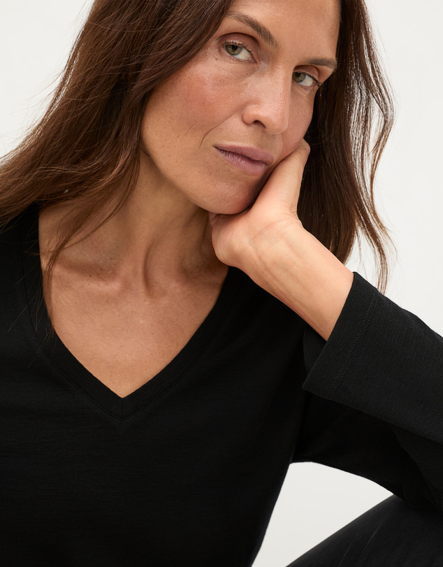 Seed Heritage - Australian Merino V Neck Top