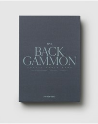 Printworks - Printworks Classic Backgammon -Grey Blue
