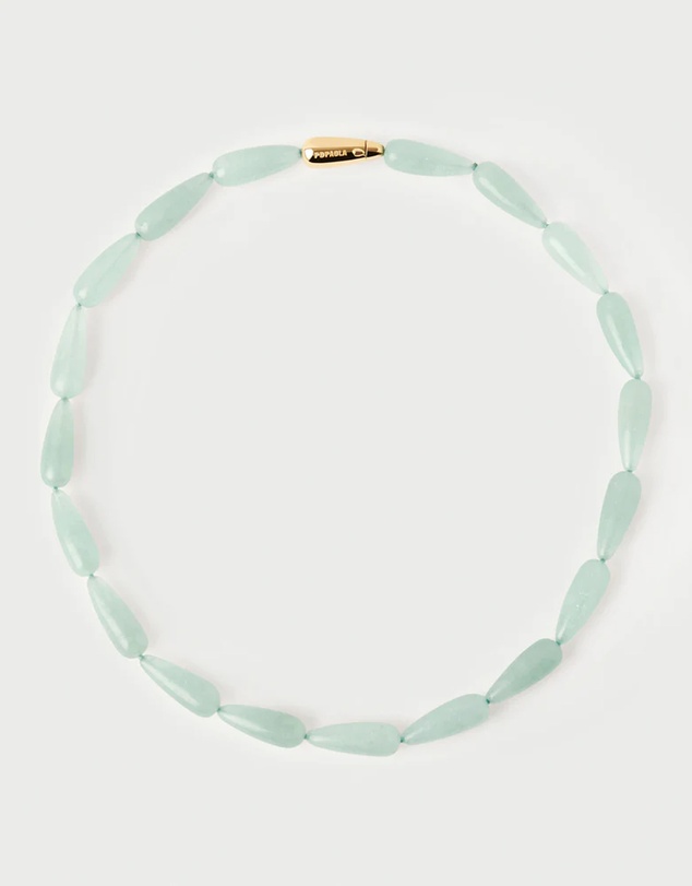 PDPAOLA - Green Aventurine Drop Necklace