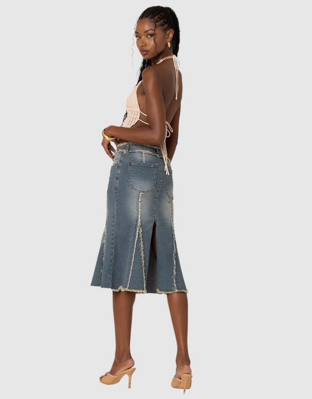 EDIKTED - Anaya Textured Open Back Top