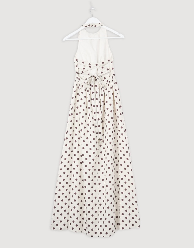 Revibe - Repaired AERE Tali Linen Cross Back Midi Dress - AU 6