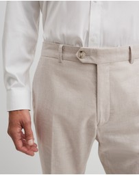 Country Road - Tapered Fit Linen Cotton Pintuck Pant