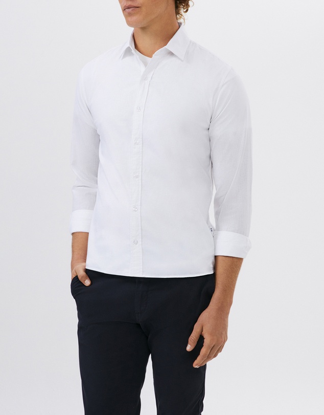Van Heusen - Linen Cotton Blend Shirt