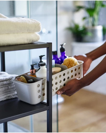 Joseph Joseph - EasyStore™ Slimline Bathroom Storage Basket (Ecru)