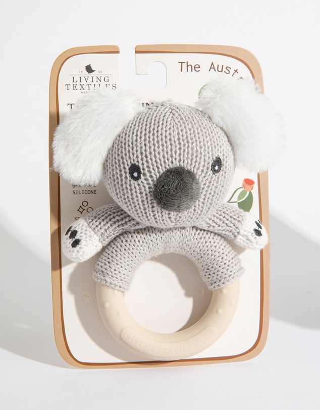 Living Textiles - Ring Rattle - Koala