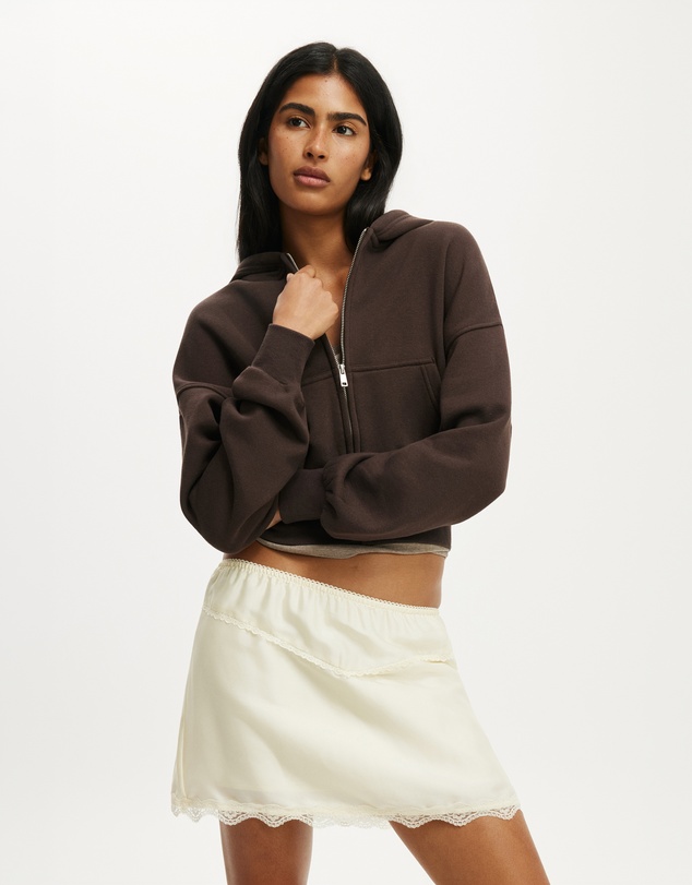 Cotton On - Oversized Zip Through Hoodie