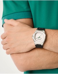 Aston Martin - GPQ Stainless Steel Black Silicone Watch