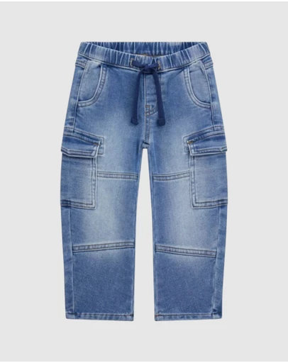GUESS - Knit Denim Cargo Pants