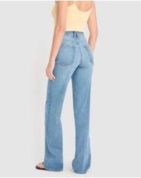 Good American - Soft Tech Good Legs Straight Jeans