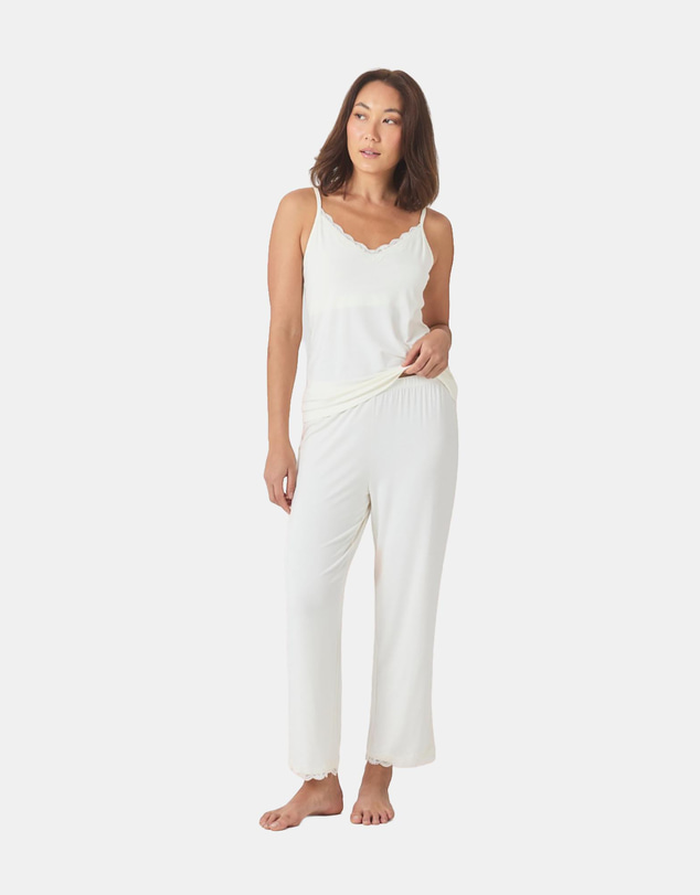 Gingerlilly - Britt Bamboo Lace Cami Long PJ