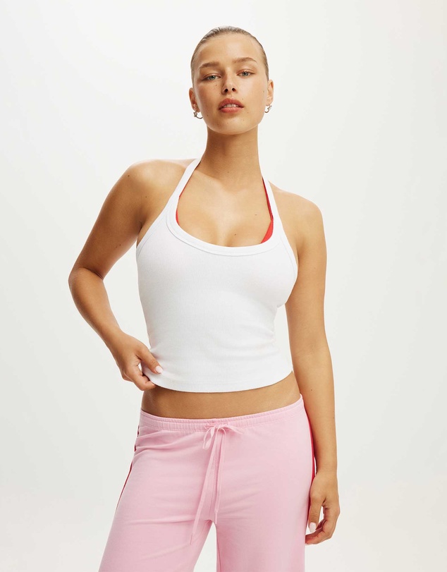Cotton On Body Active - Active Rib Halter Neck Tank