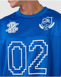 Zanerobe - Heritage Mesh Flow Tee Cobalt Blue