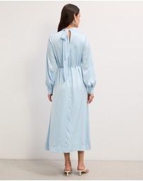 The Fated - Josephine Satin Midi Dress