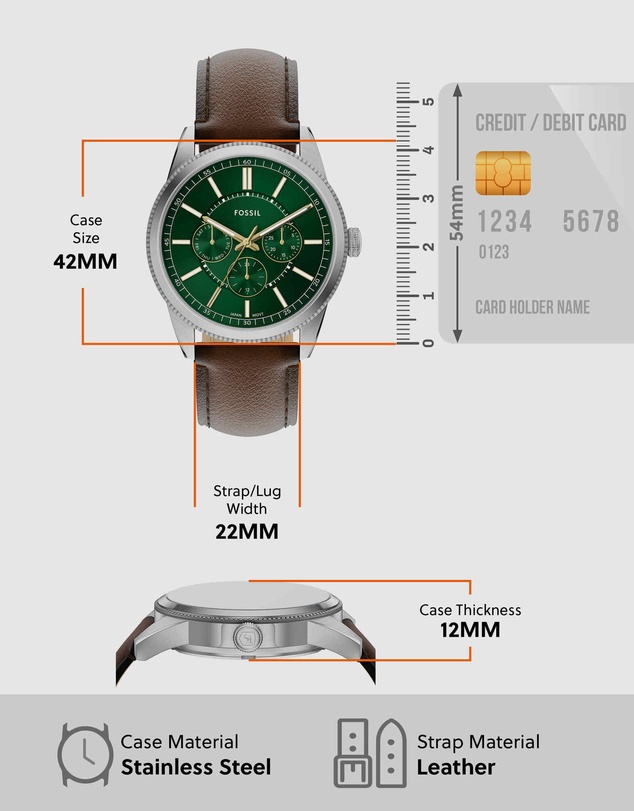 Fossil - Pearson Brown Chronograph Watch