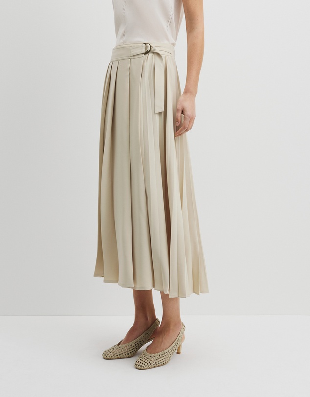 Country Road - Pleated Midi Skirt