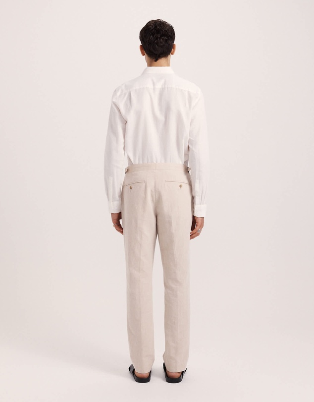 SABA - Elias Linen Cotton Regular Side Adjuster Pant