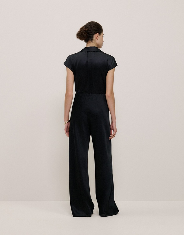 Trenery - Satin Bias Cut Pant in Black