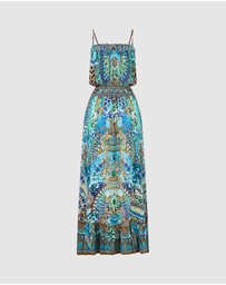 Camilla - Shirred Waist Long Dress