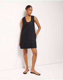 AERE - Orla Linen U-Neck Mini Dress