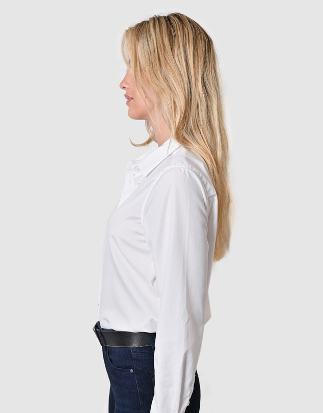 The Fable - White Cotton Poplin Shirt