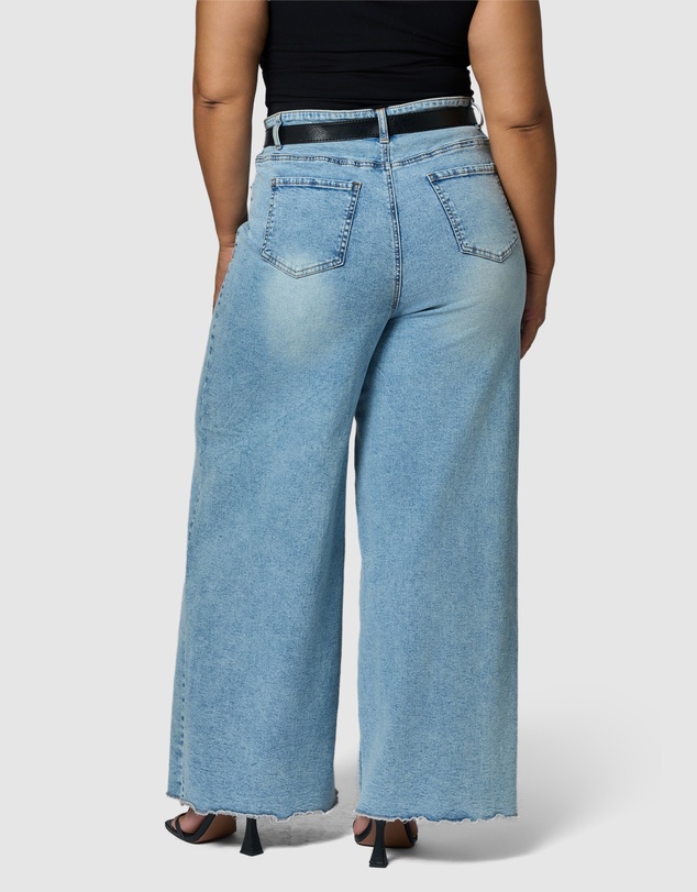 Sunday In The City - Burnt Halo Flare Jean