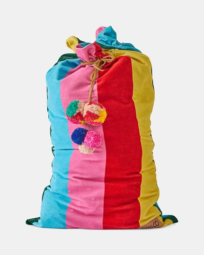 Kip&Co - Rainbow Joy Velvet Santa Sack - Babies-Kids