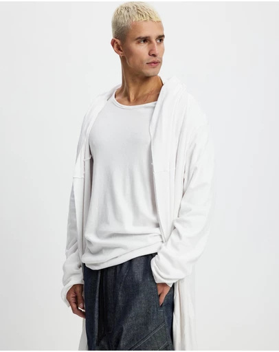 Surrounded By Ghosts - The Polyhalite Long Hooded Rib Cardigan