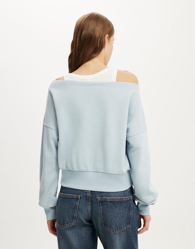 Cotton On - Relaxed Off Shoulder Sweatshirt