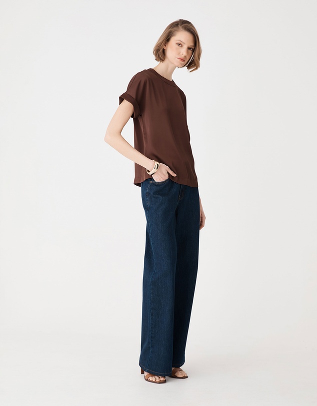 Forcast - Cameron Satin Tee