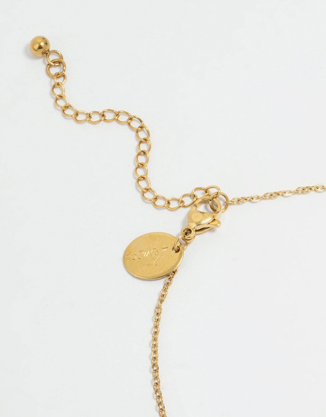 Lovisa - Waterproof Gold Plated Stainless Steel Cubic Zirconia Droplet Anklet