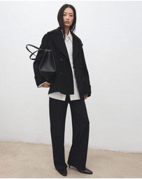 M.N.G - Chalk-Stripe Straight Trousers