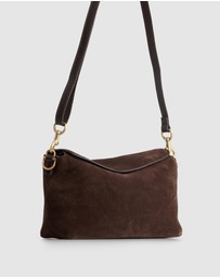 Evity - Clara Suede Leather Grab Bag