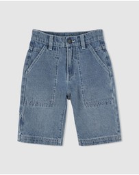 DKNY - Denim Bermuda Shorts - Kids-Teens