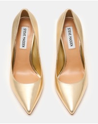 Steve Madden - Evelyn Gold Leather Heels