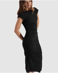 Decjuba - Margot Gathered Midi Dress