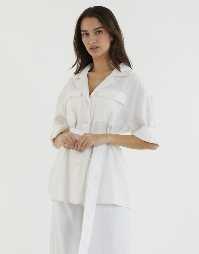 Amelius - Jade Oversized Linen Shirt